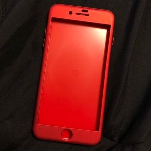 Red iPhone 8 PLUS: FULL ARMOR phone case